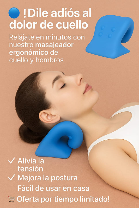 Masajeador de cuello y hombros con terap